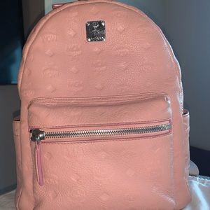 Pink MCM backpack
